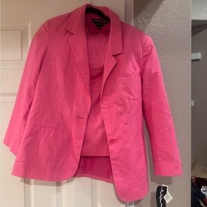 Pink Skirt and Blazer Suit
